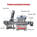 Automatic pump cap spray bottle screw capping machine